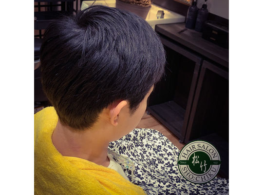 息子ヘアーカット