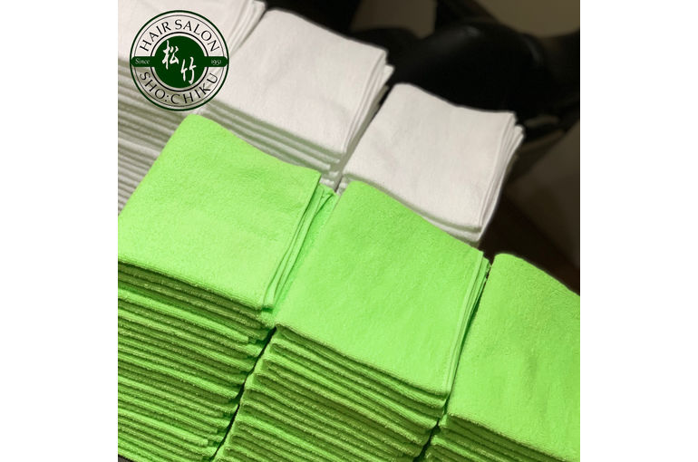 松竹はタオルを新調